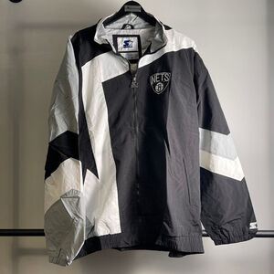 Men's Starter Brooklyn Nets lightweight Jacket Size 3XL